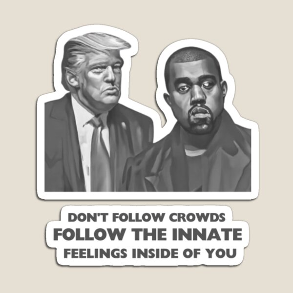 Aperçu de l'œuvre Kanye West et Donald Trump portrait Impressionnisme président USA créée et vendue par Jzlolzy.