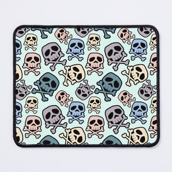 Item preview, Old School Punk Rock Skull Pattern: Tranquil tones designed and sold by muskitt.