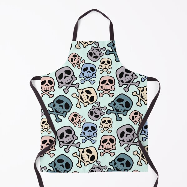 Item preview, Old School Punk Rock Skull Pattern: Tranquil tones designed and sold by muskitt.