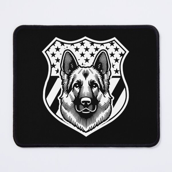Item preview, Patriotic German Shepherd American Flag Badge 4th of July designed and sold by TKsTees.