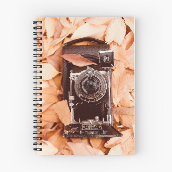 Item preview, Vintage Camera In Autumn Colored Leaves designed and sold by FeatherfallSTU.