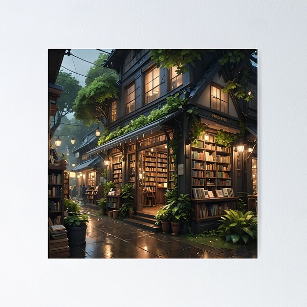 Item preview, Cozy bookstore designed and sold by worldimagine91.
