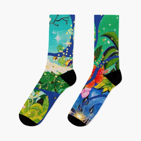 Item preview, Imaginary tropical landscape designed and sold by GabiVitryArt.