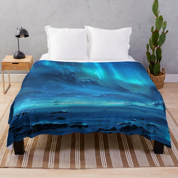 Item preview, Fantasy Landscape -Aurora Borealis Snow Scenery designed and sold by Lumaria Designs.