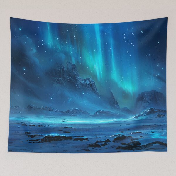 Item preview, Fantasy Landscape -Aurora Borealis Snow Scenery designed and sold by Lumaria Designs.
