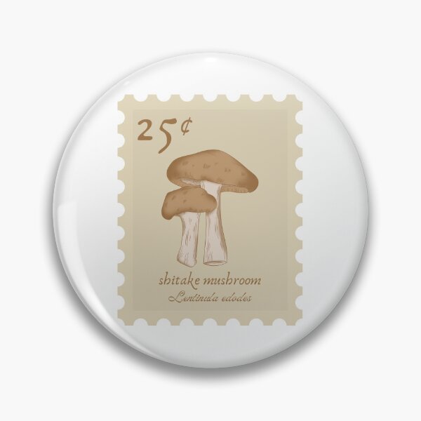 Item preview, Shitake mushroom vintage stamp designed and sold by Jasmine Sixel.