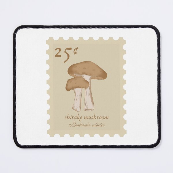 Item preview, Shitake mushroom vintage stamp designed and sold by Jasmine Sixel.