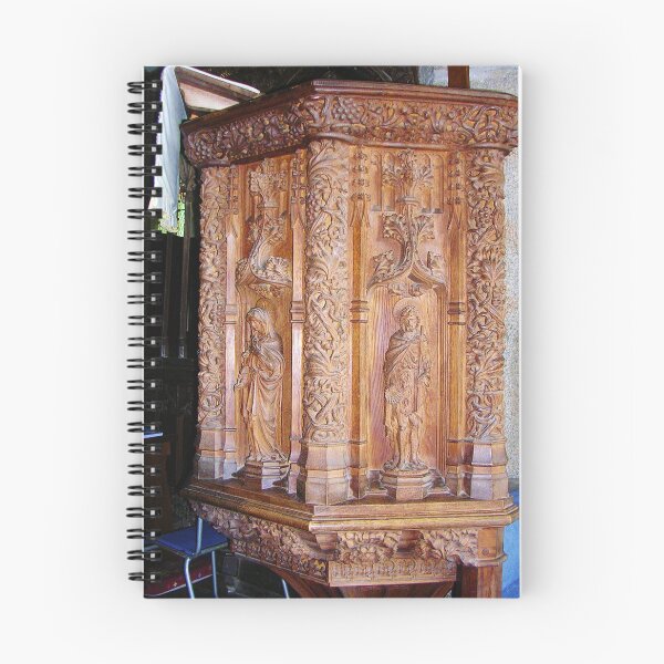 Item preview, Carved Wooden Pulpit, North Bovey, Devon UK designed and sold by lezvee.