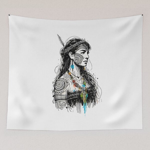 Item preview, Tribal Heritage-Maori Woman designed and sold by Blink Art Studio.
