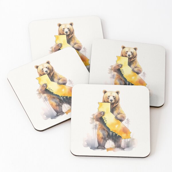 Item preview, Watercolor California Grizzly Bear designed and sold by heartlocked.