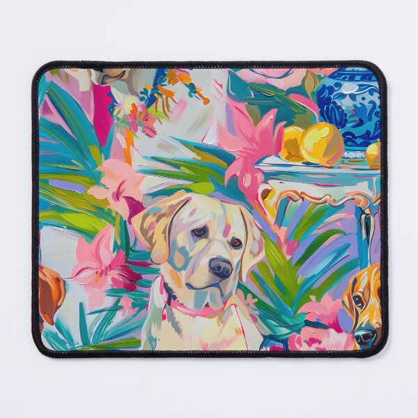 Item preview, Preppy Labradors and ginger jars oil painting designed and sold by SophieClimaArt.