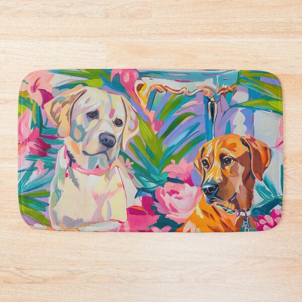 Item preview, Pintura al óleo de tarros de jengibre y labradores preppy designed and sold by SophieClimaArt.