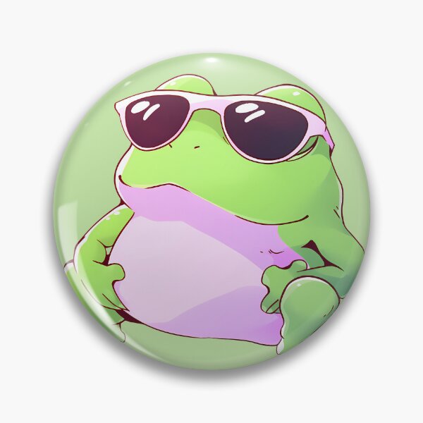 Item preview, Summer Frog with Sunglasses designed and sold by SeraphineArts.