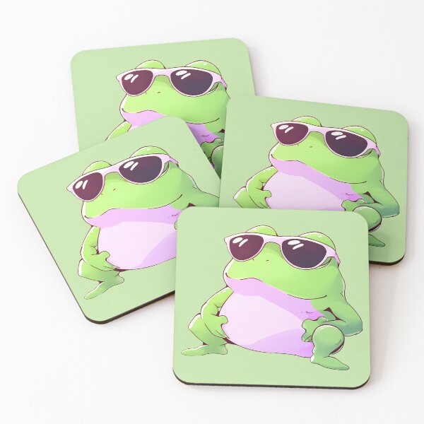 Item preview, Summer Frog with Sunglasses designed and sold by SeraphineArts.