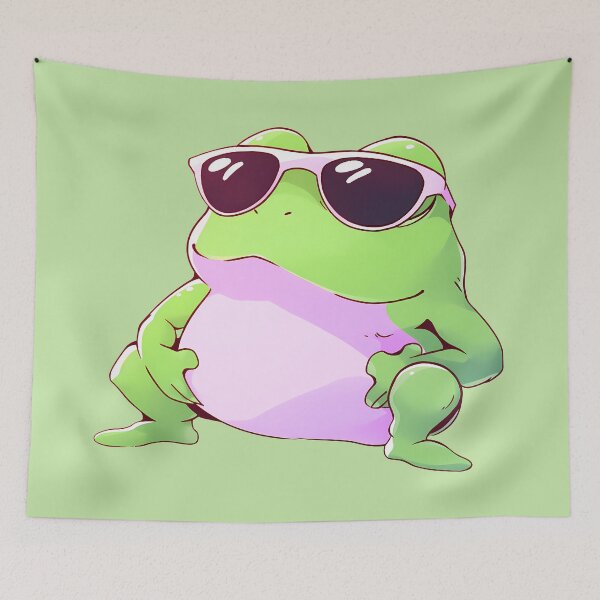 Item preview, Summer Frog with Sunglasses designed and sold by SeraphineArts.