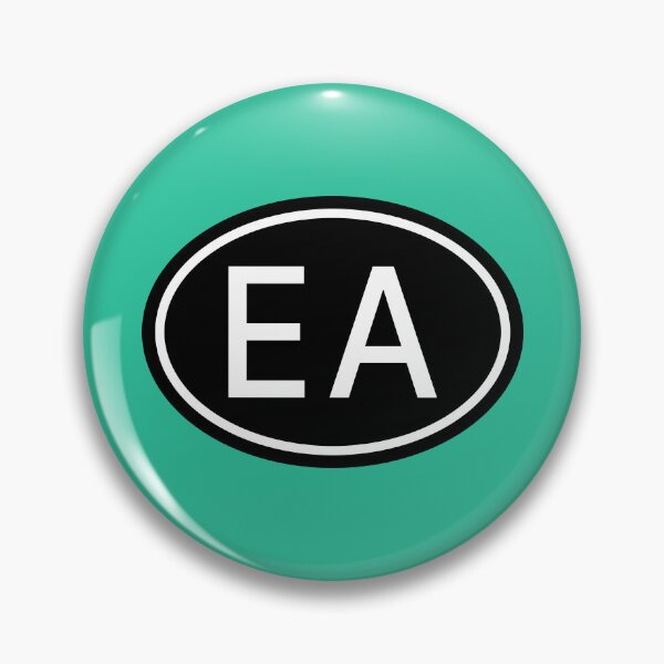 Item preview, EA Initials Monogram Oval White Letters designed and sold by Jeallan Designs.