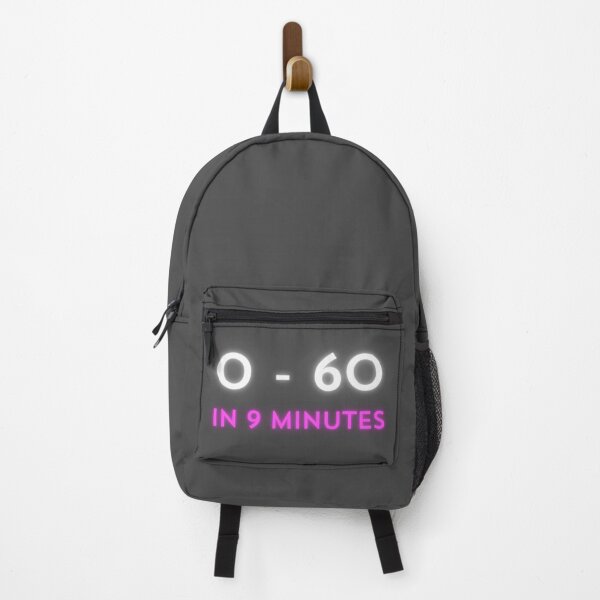 Item preview, 0-60 in 9 min, miles per hour, mph, km/h, bumper sticker designed and sold by Cerulean-Shop.