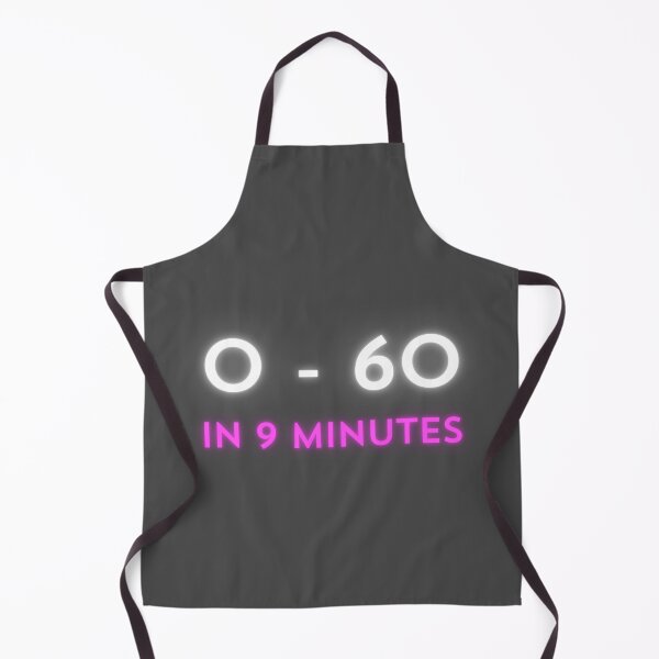 Item preview, 0-60 in 9 min, miles per hour, mph, km/h, bumper sticker designed and sold by Cerulean-Shop.