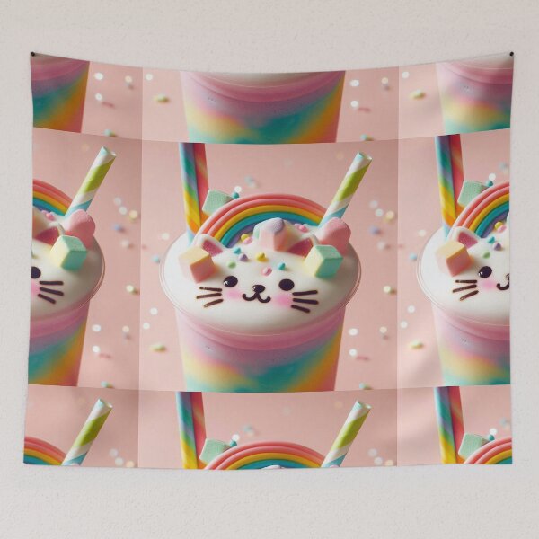 Item preview, Colorful Cat Drink Creation designed and sold by Sadia  Jannat.