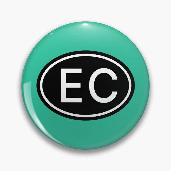 Item preview, EC Initials Monogram Oval White Letters designed and sold by Jeallan Designs.