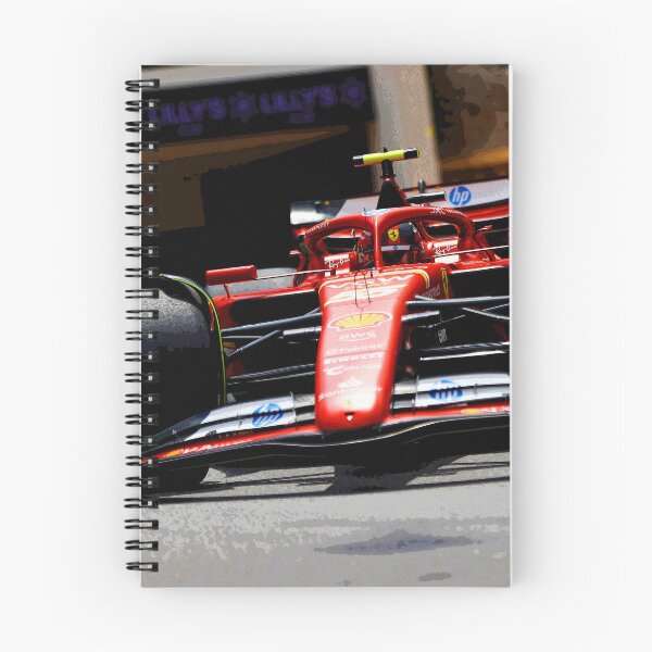 Item preview, Carlos Sainz racing his 2024 F1 car through the chicanes abstract designed and sold by Rodissimus1984.