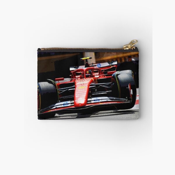 Item preview, Carlos Sainz racing his 2024 F1 car through the chicanes abstract designed and sold by Rodissimus1984.