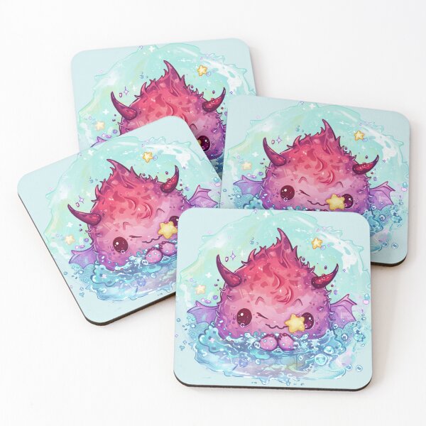 Item preview, Vibrant Konpeito Creature in Water - Fantasy Art designed and sold by EAGallery.