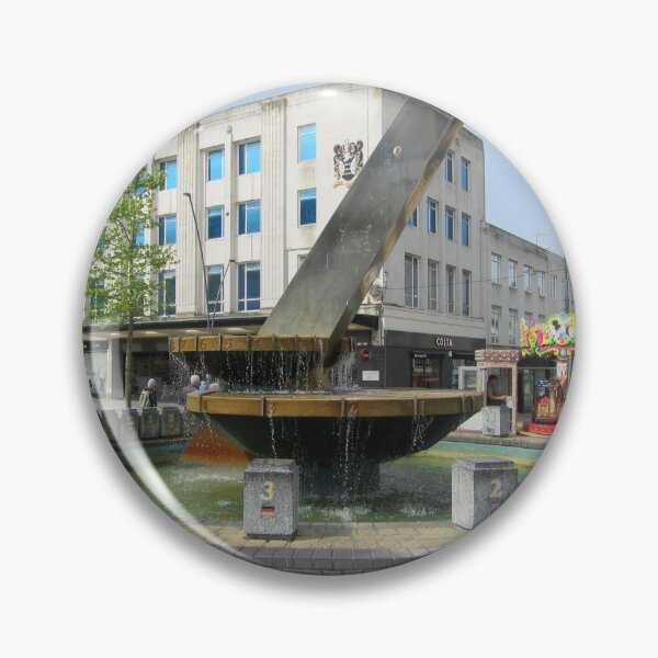 Item preview, Sundial And Fountain In Plymouth City Centre, Devon UK designed and sold by lezvee.