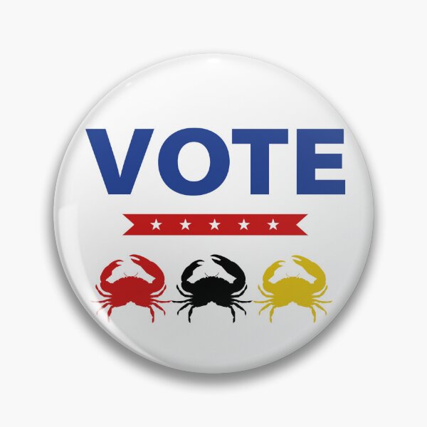 Item preview, Marylanders Vote - Crabs in Flag Colors designed and sold by Broadcreek-Art.