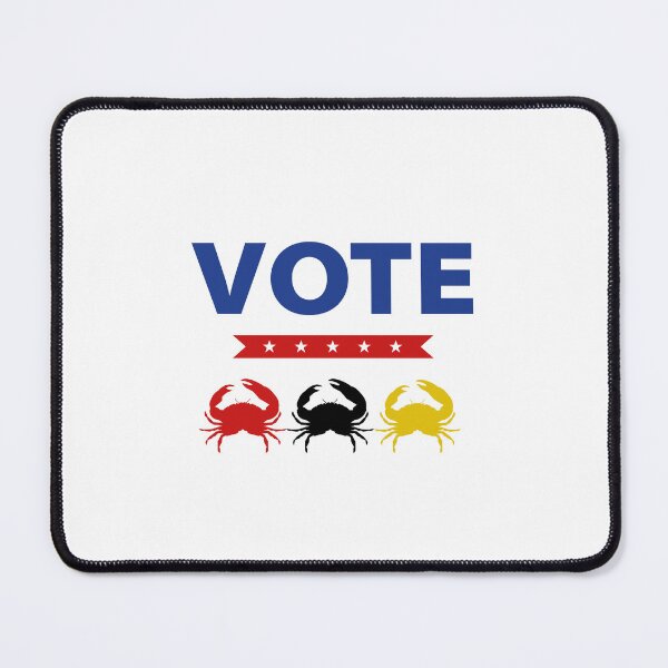 Item preview, Marylanders Vote - Crabs in Flag Colors designed and sold by Broadcreek-Art.
