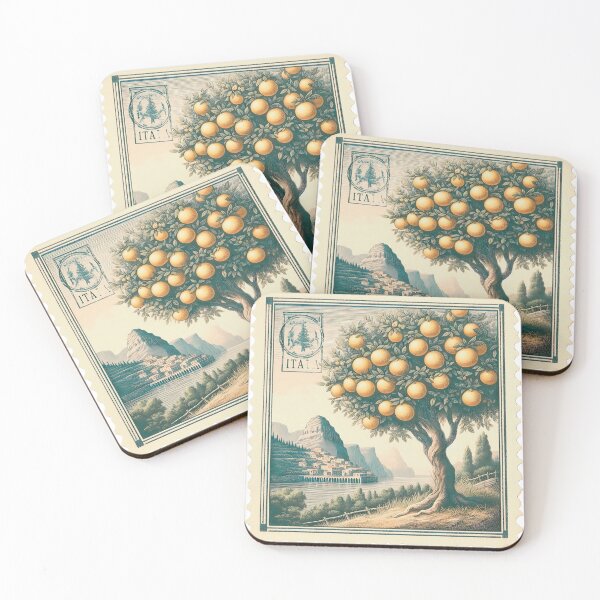 Item preview, Old Italian Stamp Lemon Tree designed and sold by WildPalette-Art.