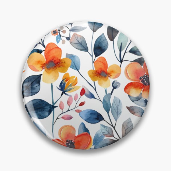 Item preview, Watercolor Floral seamless pattern designed and sold by NGDigitalArt.