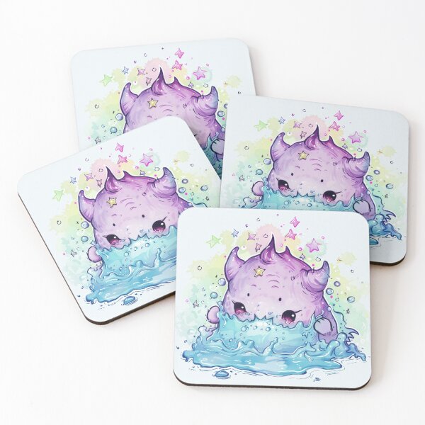 Item preview, Vibrant Konpeito Creature in Water - Fantasy Art designed and sold by EAGallery.