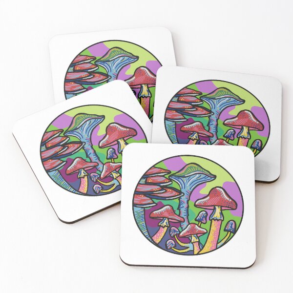 Item preview, Colorful Mushrooms designed and sold by Superb Beefalo.
