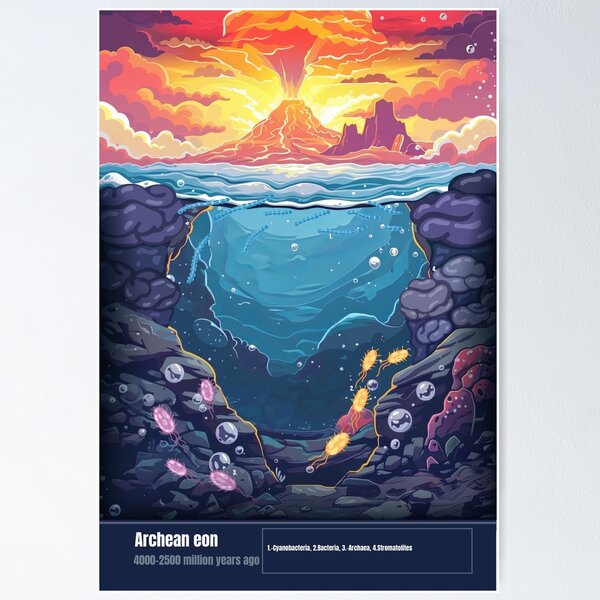 Item preview, Archean Eon First Life on Earth designed and sold by TimeLineArtist.