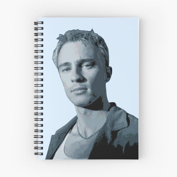 Item preview, Drew Starkey blue posterised designed and sold by sarahhelizz.
