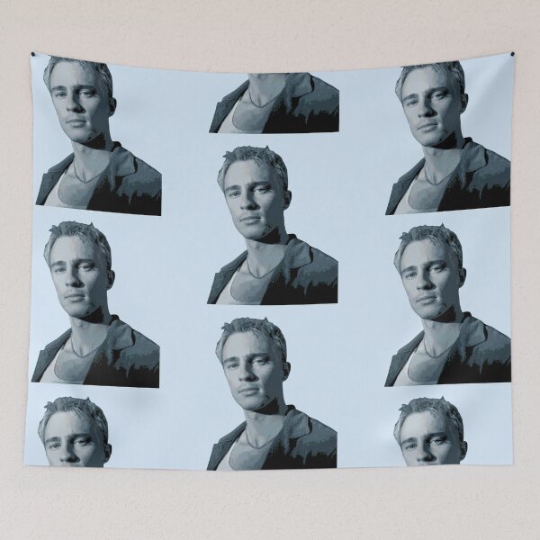 Item preview, Drew Starkey blue posterised designed and sold by sarahhelizz.