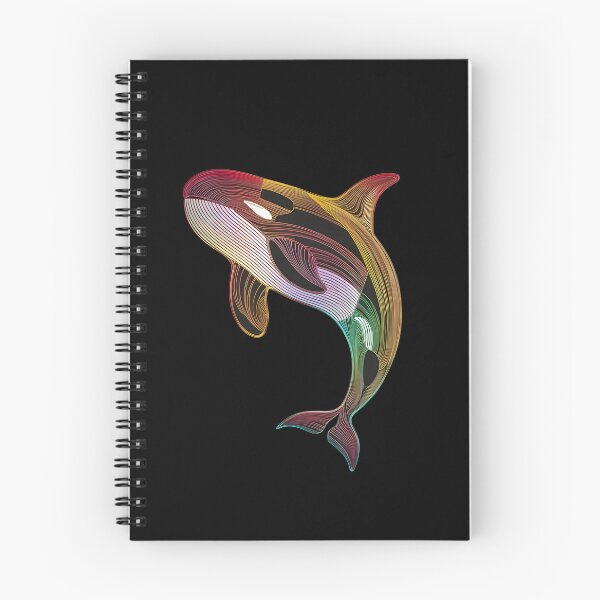 Item preview, Abstract Neon Orca Line Art designed and sold by Atsariya.