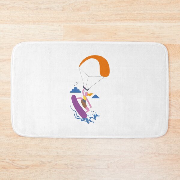 Item preview, Localized print of a red-haired girl kitesurfing designed and sold by RODRIGORo.