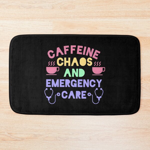Item preview, Funny emergency care Nurse Quote - Caffeine Chaos Emergency Care. Humorous gift for nurses designed and sold by Unitepeople.