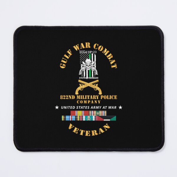 Item preview, Gulf War Combat Vet - 822nd MP Company Emblem w GULF SVC X 300 designed and sold by Military Insignia Products.