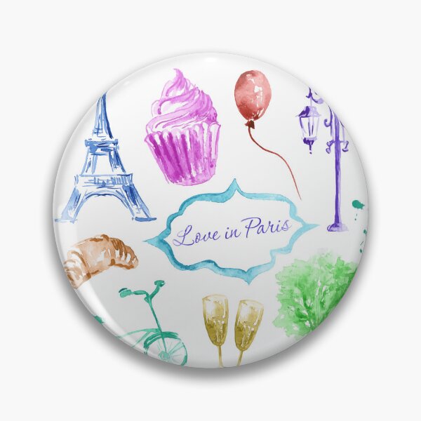 Item preview, Paris Eiffel Tower watercolor painting  designed and sold by monpetitbijou.
