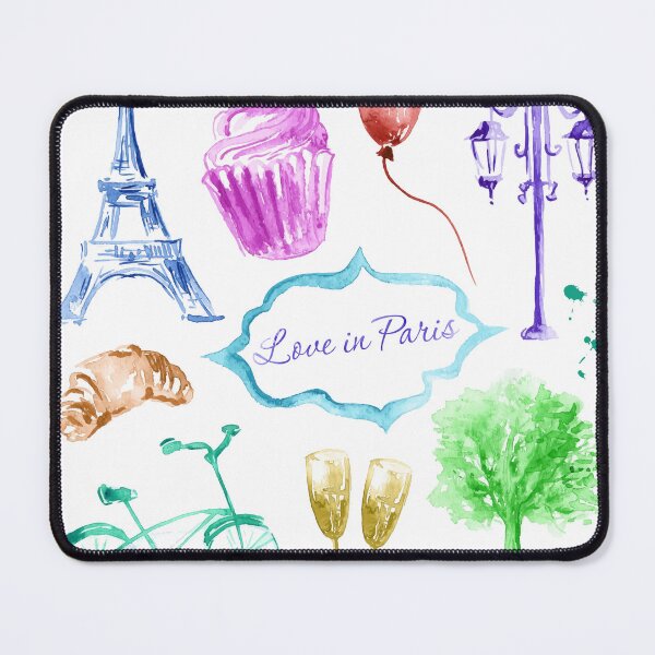 Item preview, Paris Eiffel Tower watercolor painting  designed and sold by monpetitbijou.