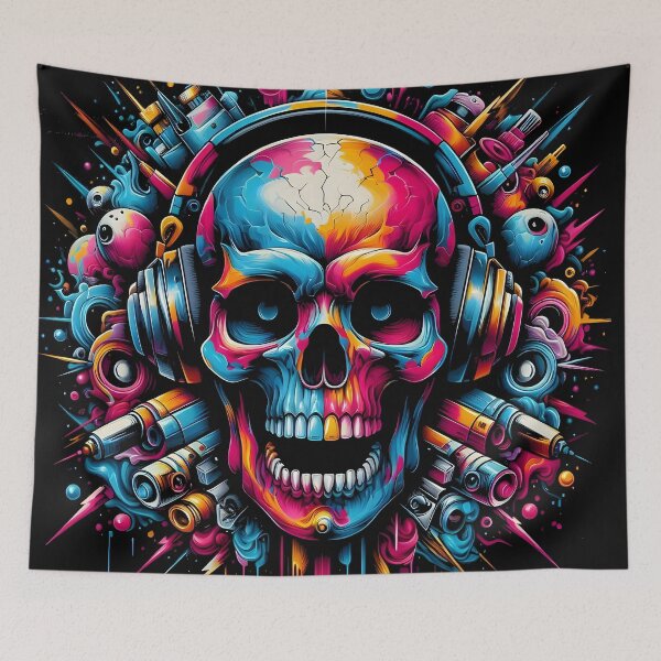 Item preview, Graffiti Skull designed and sold by zarshirts.