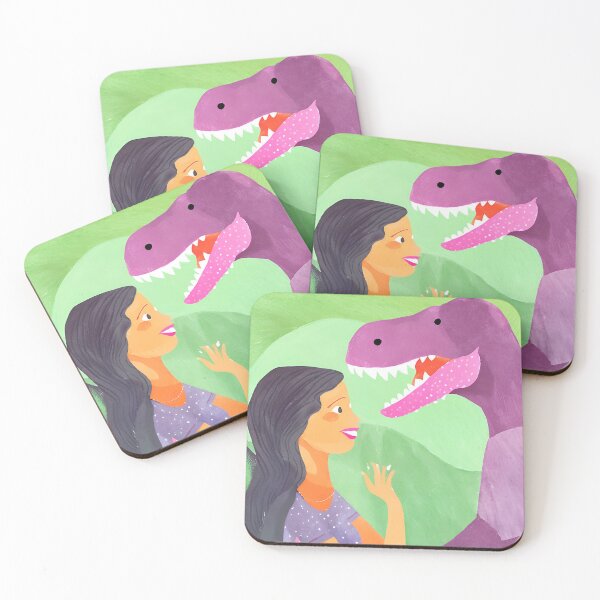 Item preview, dinasour with girl  designed and sold by cherryj27.