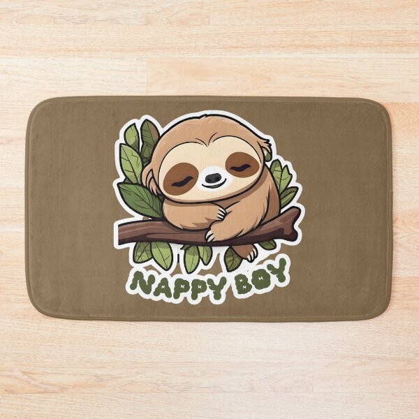 Item preview, Nappy Boy Cute Kawaii Sleeping Sloth designed and sold by designbykev.