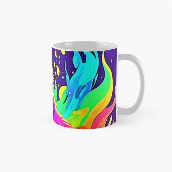 Item preview, Vibrant Painting of Cat Caught in Flames designed and sold by Health And Fitness Posts e-Store.