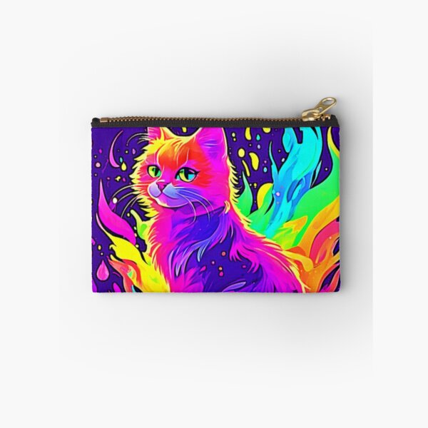 Item preview, Vibrant Painting of Cat Caught in Flames designed and sold by Health And Fitness Posts e-Store.