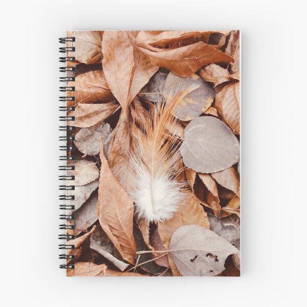 Item preview, Orange Feather On Autumn Colored Leaves designed and sold by FeatherfallSTU.