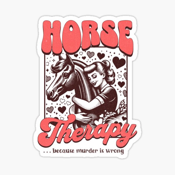 Aperçu de l'œuvre Thérapie du cheval  créée et vendue par LeosCloset.